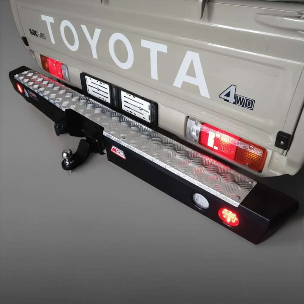 LANDCRUISER 79 Series PICK UP ONLY 2007 - to current: REAR REPLACEMENT BUMPER + TOWBAR