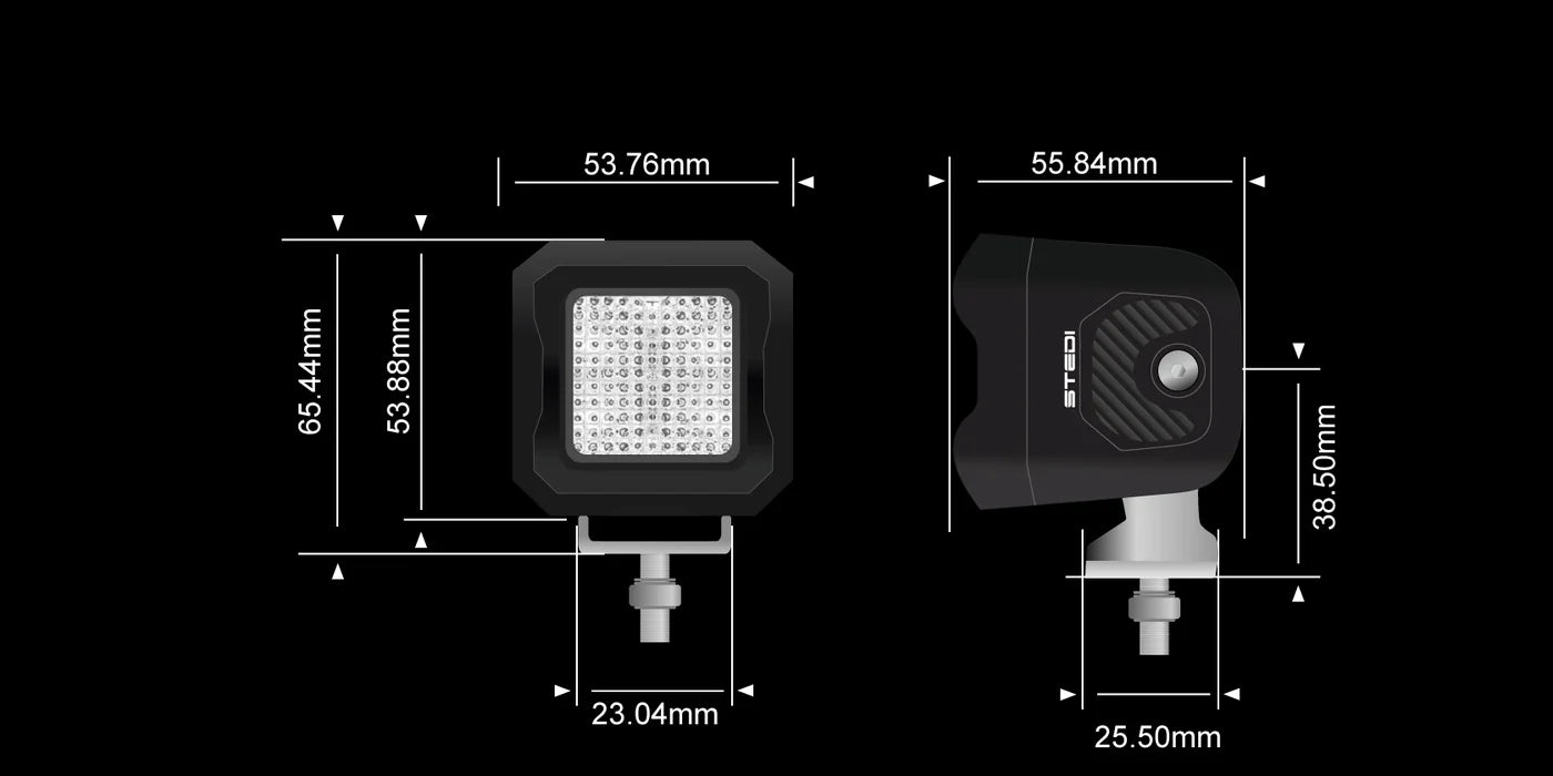 STEDI G1 Black Flood Work Light