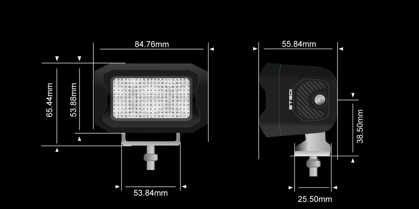 STEDI G2 Black Flood Work Light