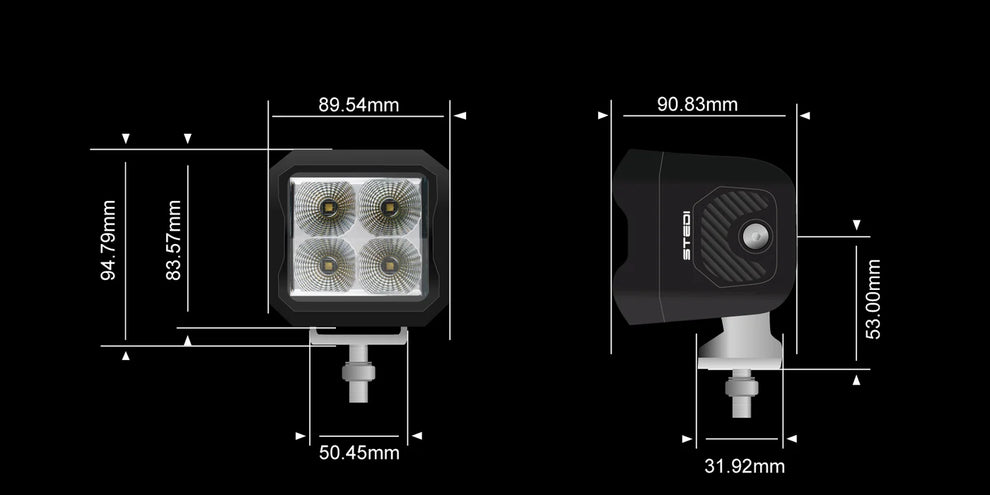 STEDI G4 Black Hybrid Work Light