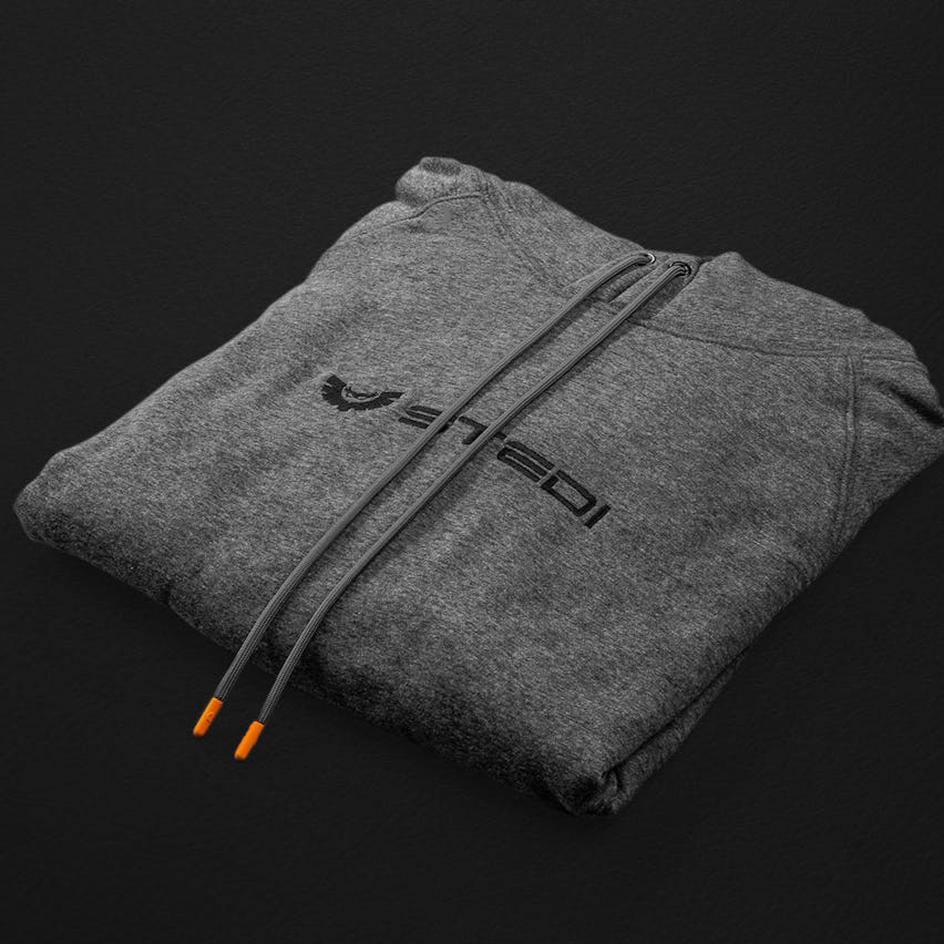 Stedi - Hoodie - Charcoal Smiley