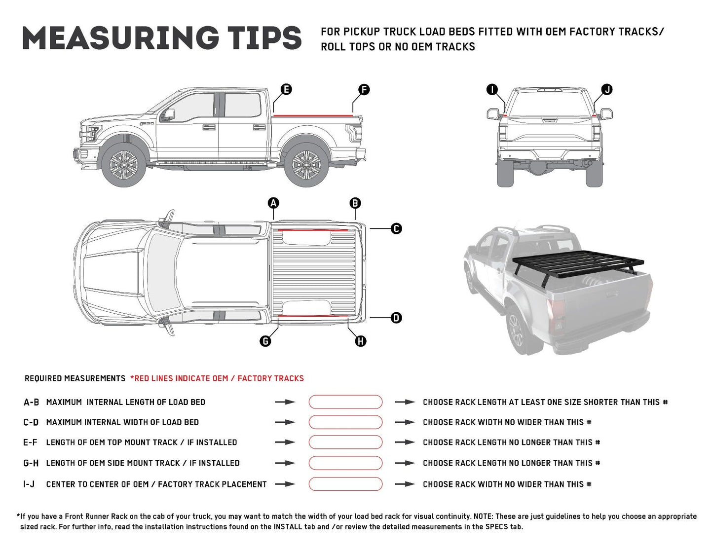 Bakkie Slimline II Load Bed Rack Kit / 1425(W) x 1560(L)