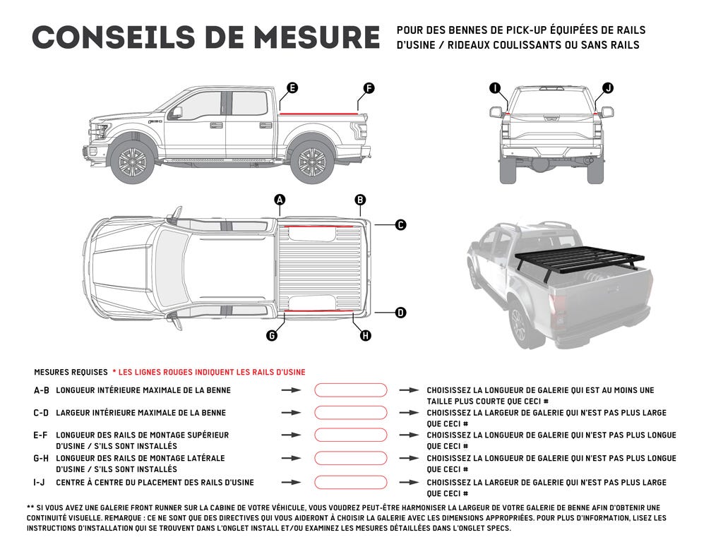 Bakkie Slimline II Load Bed Rack Kit / 1475(W) x 1358(L)