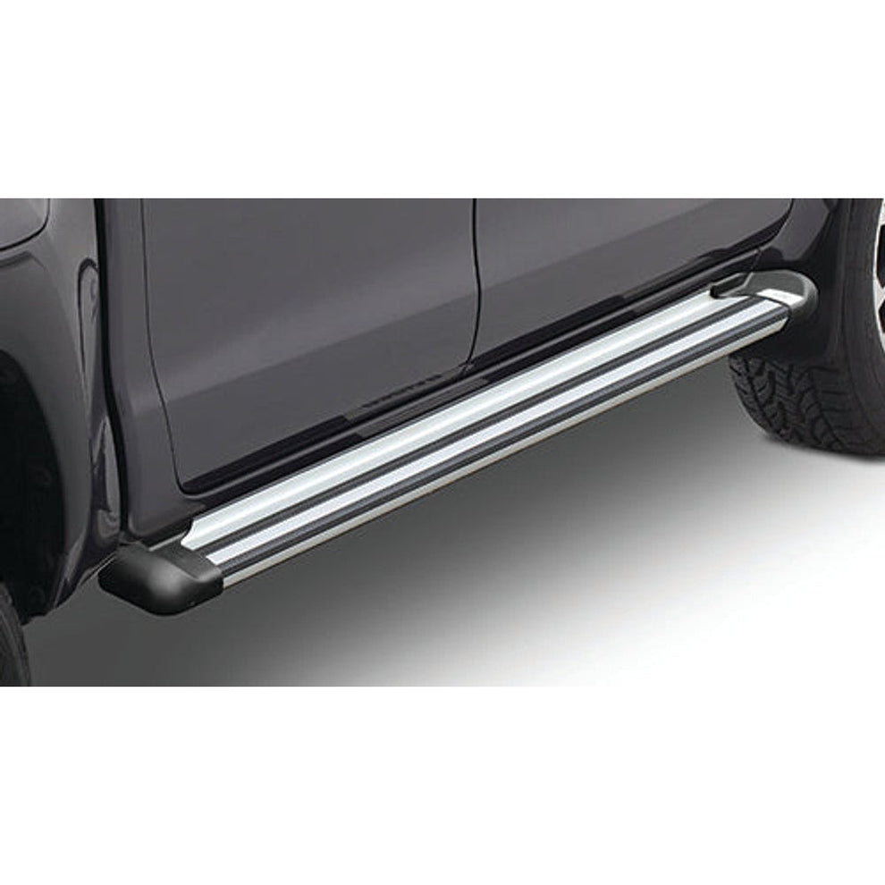 Toyota Hilux GD6 / New Gen MK4 Metallic Silver Running Boards D/Cab (2016-Current)