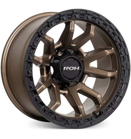 ROH RAID MATT BLACK BRONZE 17X9-12 5/150