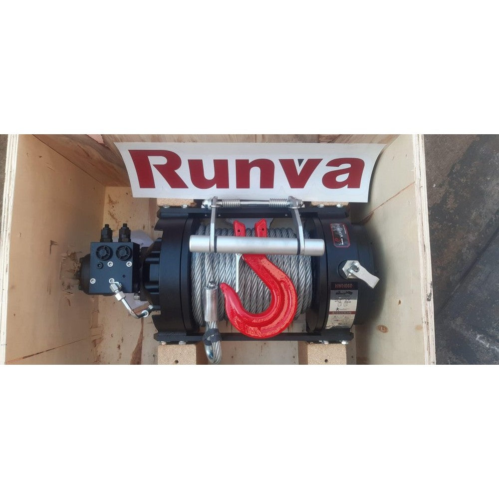 Runva Winch - Hydraulic - Steel Cable 18000lbs (8 164kg) With Mechanical Cluth No Fairlead Included But Sold Seperately.