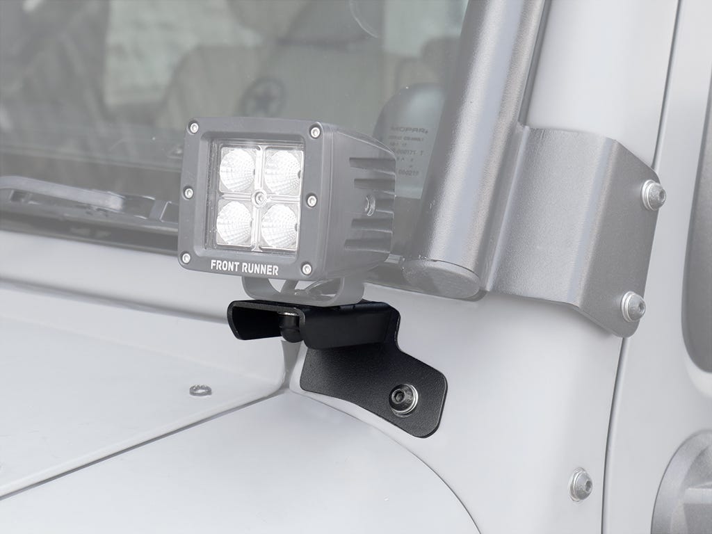 Jeep Wrangler Jk/Jku Windshield Spot Light Brackets (2007-Current)