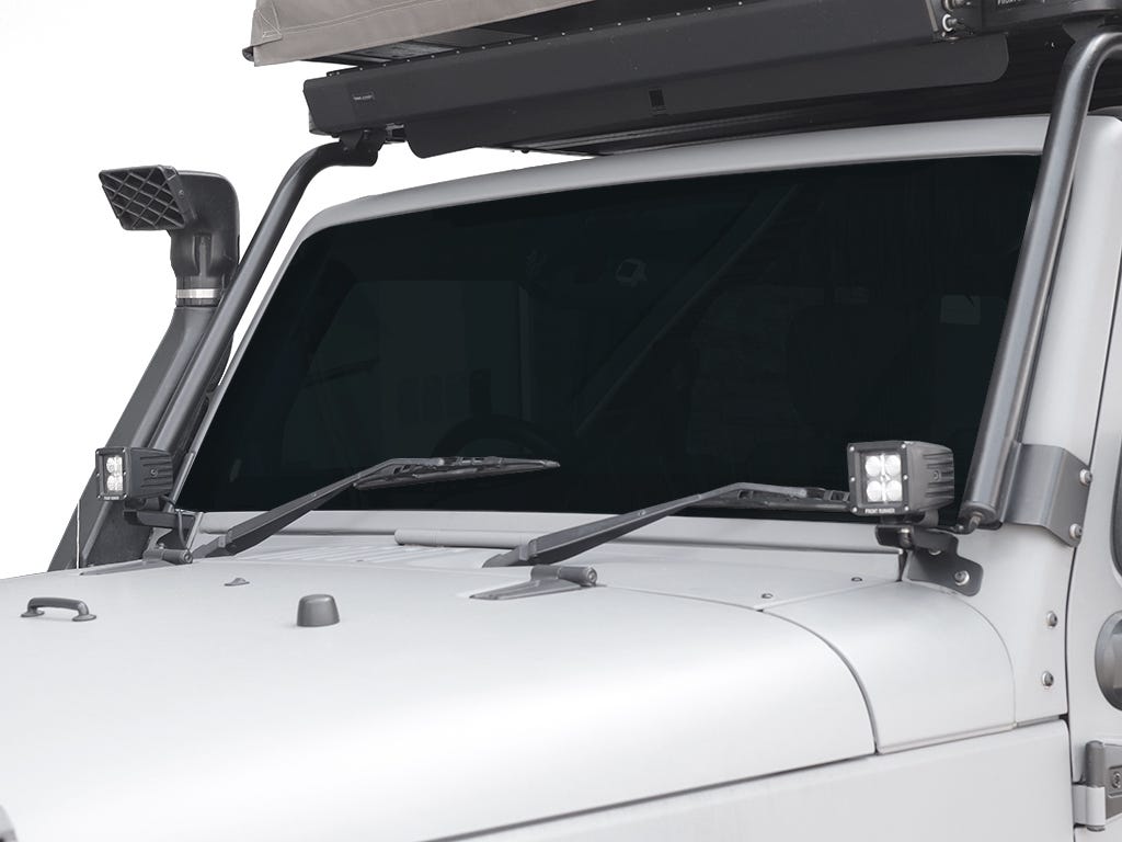 Jeep Wrangler Jk/Jku Windshield Spot Light Brackets (2007-Current)