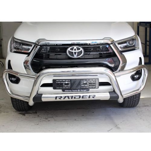 Toyota Hilux GD6 Facelift Nudge Bar Stainless (Does Not Work with PDC Sensors)