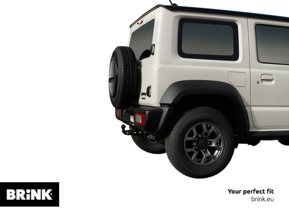 Suzuki Jimny Closed Off-Road Vehicle (A6G) Flanged Ball Towbar Plug n Play Wiring Harness Included (2018-Current)