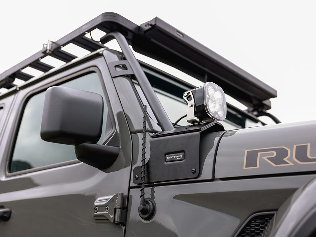 Jeep Wrangler JL Ditch Mount A-Pillar Light Brackets (2007-Current)
