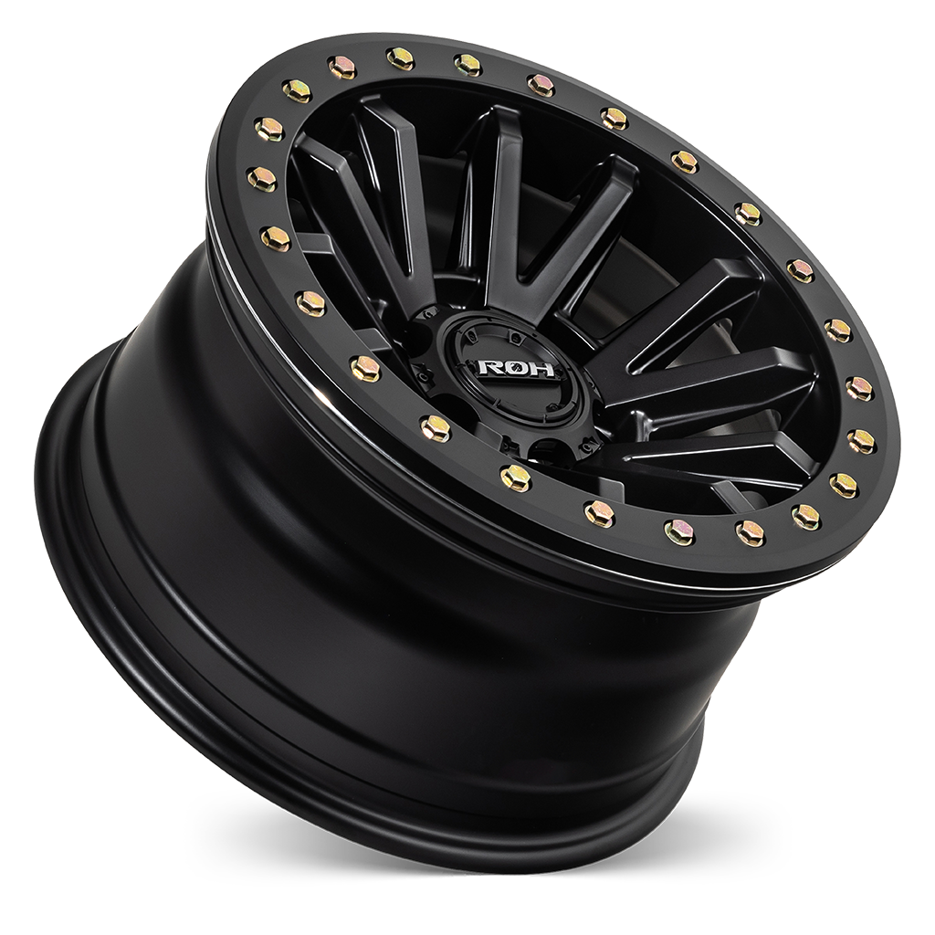 ROH ZULLO MATT BLACK 17X9 0 6/139.7