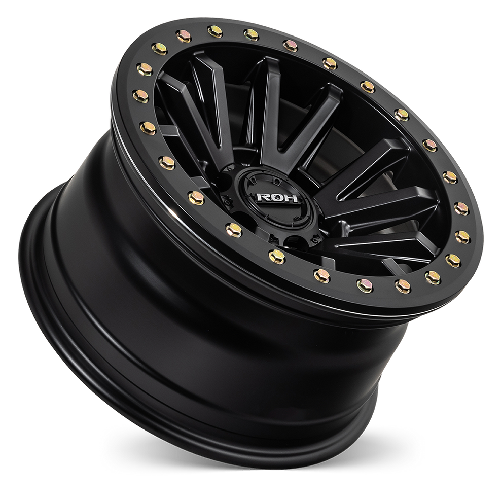 ROH ZULLO MATT BLACK 17X9 0 6/139.7