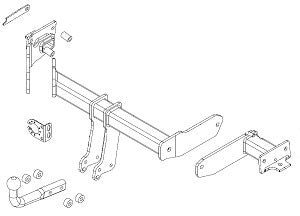 KIA SORENTO IV (MQ4, MQ4A)  Fixed tow bar Closed Off-Road Vehicle