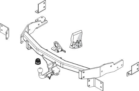 KIA SORENTO I (JC) BMC tow ball Closed Off-Road Vehicle