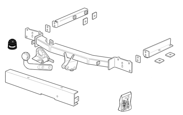 MERCEDES-BENZ C-CLASS T-Model (S203) Fixed tow bar T-Model